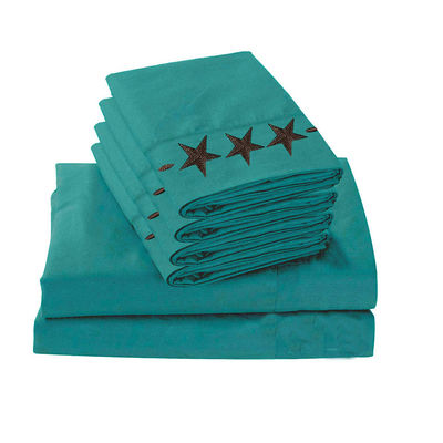 Western Peak 6pcs ricamo stella carta set lavabile macchina lavaggio 100% poliestere