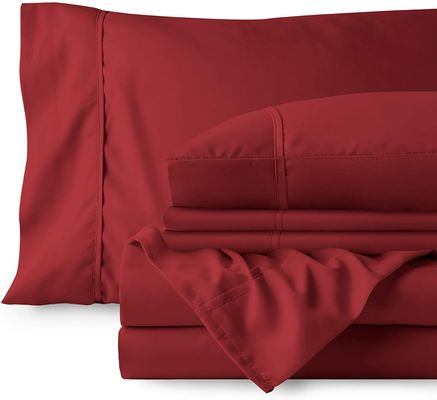 100% poliestere in microfibra semplice 5mm trim set di lenzuola da letto di lusso per 6pcs a Xinpai