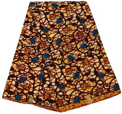 Tessuto a maglia di cotone africano con cera di tessuto stampato con peso medio e modello di cera