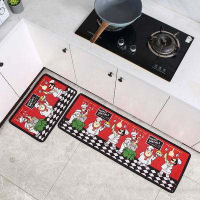 Materassi e tappeti da cucina anti-affaticamento tessuti stampati in 3D Set di 2 con supporto in gomma TPR