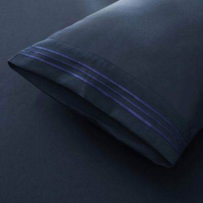 200TC Tre righe ricamo L' albergo di lusso lenzuola Set con 100% poliestere microfibra