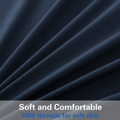 200TC Tre righe ricamo L' albergo di lusso lenzuola Set con 100% poliestere microfibra