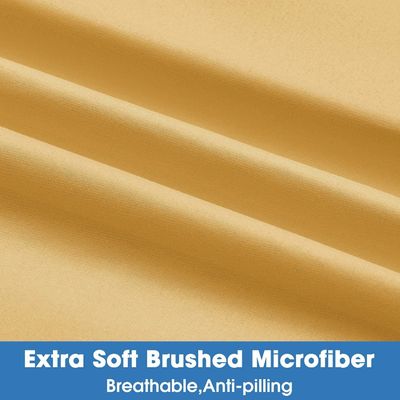 NO riempimento cuscinetti ricamati lussuosi per la camera da letto extra morbido spazzolato microfibra rughe sbiadire libero