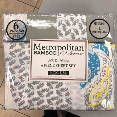 Buone lenzuola da letto in microfibra da 6 pezzi set 80gm 100% poliestere per NO riempimento e imballaggio