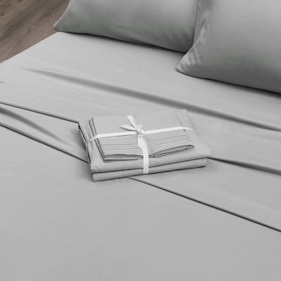 Trasforma la tua camera da letto in un accogliente rifugio con 4 PCS Set di lenzuola ricamati in 3 righe