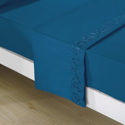 No riempimento eleganti e moderni fiori a rotoli set di fogli ricamati 4pcs 100% poliestere