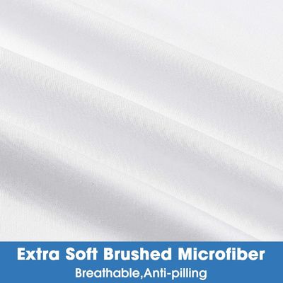 Lenzuola da letto ricamata in microfibra super morbida, set full size 4pcs, fresca e traspirante.