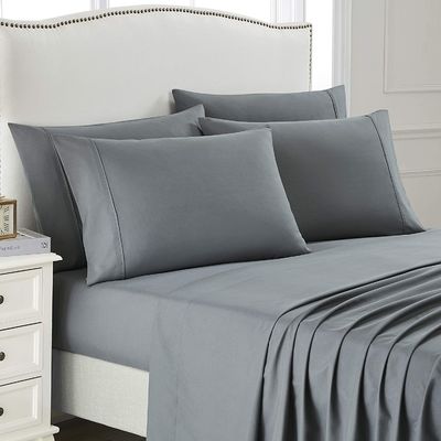 Microfibra super morbida spazzolata 1800 filettini conteggio di lusso giacca da letto egiziana 6pcs