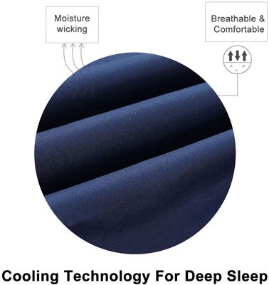 Ottieni un sonno riposante con 4 PCS set di fogli di microfibra spazzolato con ricamo a 3 linee
