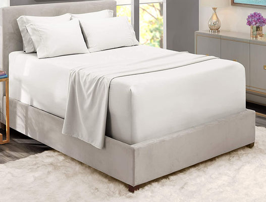 40 tessuti contano solido più recente lenzuola spazzolato microfibra bambù biancheria da letto set 6pcs per la camera da letto