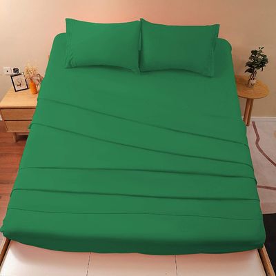 Ricamo 2 linee lenzuola da letto set 4pcs per USA 100% poliestere microfibra materiale