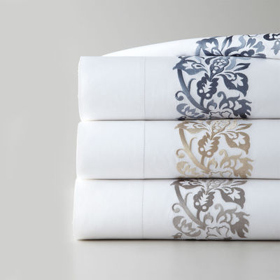 Set di biancheria da letto per bambini 100% poliestere ricamo a corda a strisce lenzuola da letto 3pcs e 4pcs