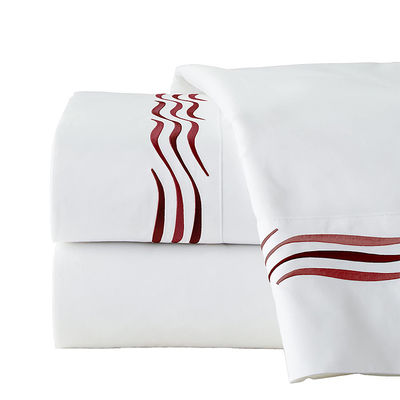Home Set di lenzuola ricamata Set di biancheria da letto in standard nazionali Grado di resistenza al colore