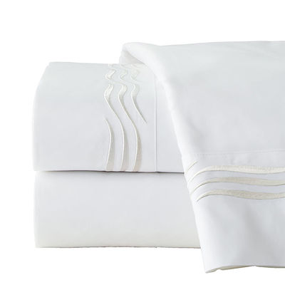 Home Set di lenzuola ricamata Set di biancheria da letto in standard nazionali Grado di resistenza al colore