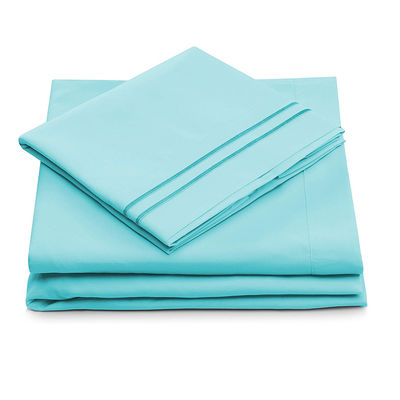 Set di lenzuola da letto in microfibra a modello solido 133 * 60 Densità di tessuto