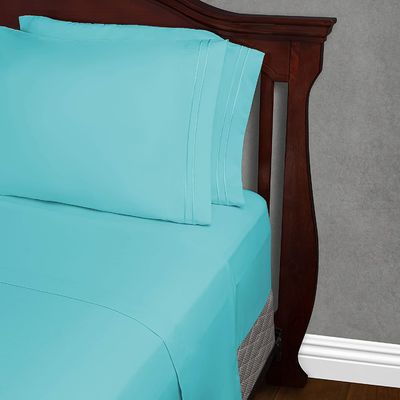 Set di lenzuola da letto in microfibra a modello solido 133 * 60 Densità di tessuto