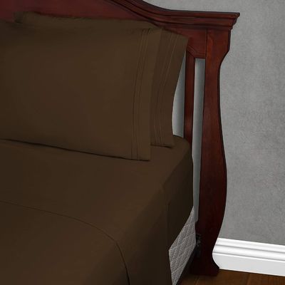 Set di lenzuola da letto in microfibra a modello solido 133 * 60 Densità di tessuto