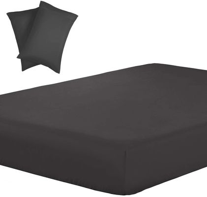 133 * 60 Densità di tessuto 3 pezzi Set di lenzuola montata per materassi di 20" 2 cuscinetti