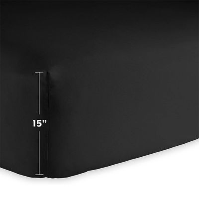 Ultra Soft Deep Pocket Fitted Bottom Sheet Room Space Camera da letto Densità di tessuto 133 * 60