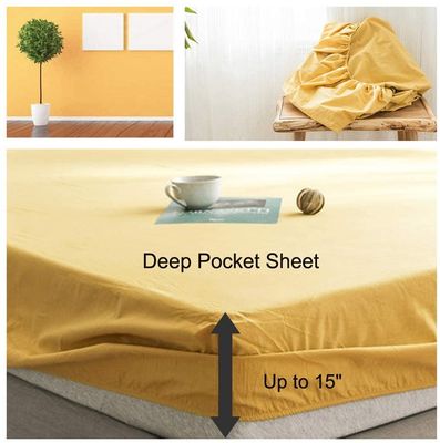 Piatto di tessuto più economico per materasso 8 o 14 pollici 4 Way Stretch Microfiber 75gm