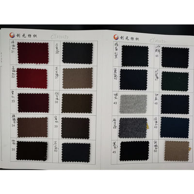 Fabbricazione su misura di filati a cicli colorati tessuti lana cotone poliestere tessuto miscelato per abito