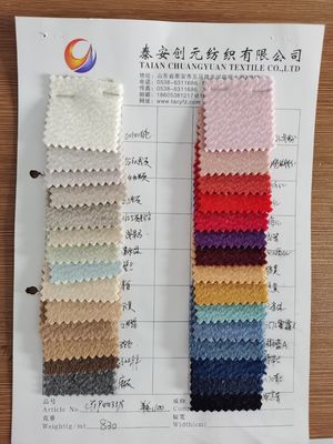 Fabbricazione su misura di filati a cicli colorati tessuti lana cotone poliestere tessuto miscelato per abito