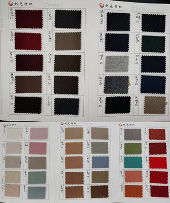Fabbricazione su misura di filati a cicli colorati tessuti lana cotone poliestere tessuto miscelato per abito