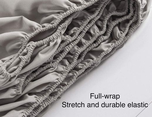 Personalizzazione sì 100% poliestere microfibra Fitted Sheet Fully Elastic All Around Pocket Extra Deep All Season