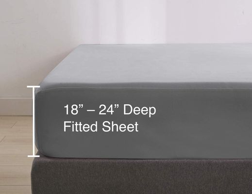 Personalizzazione sì 100% poliestere microfibra Fitted Sheet Fully Elastic All Around Pocket Extra Deep All Season