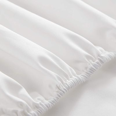 4 pezzi di cotone 100% di lusso morbido traspirante di tasca profonda lenzuola da letto set con portatile