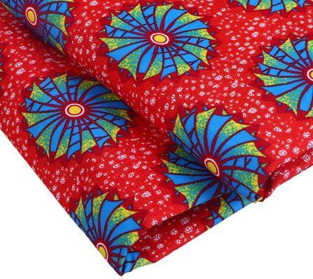 40X40 Conteggio di filati Tessuto satinato Stampe di cera africana Ghana Hitarget Vera cera di prim'ordine