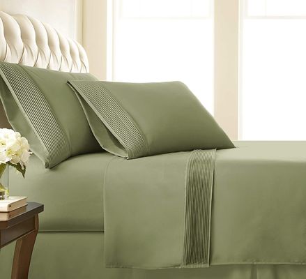100% poliestere fresco traspirante lussuoso flettato freccia 4 pezzi lenzuola da letto 4PCS