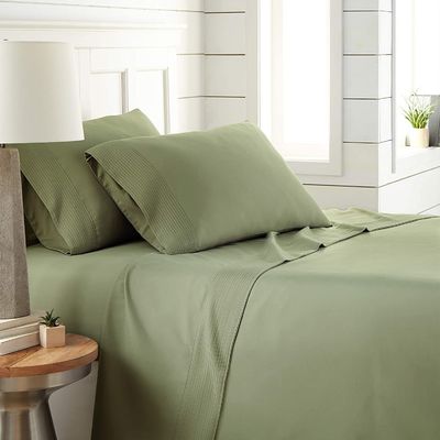 100% poliestere fresco traspirante lussuoso flettato freccia 4 pezzi lenzuola da letto 4PCS