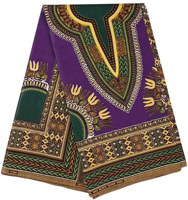 Tessuto a maglia di cotone africano con cera di tessuto stampato con peso medio e modello di cera