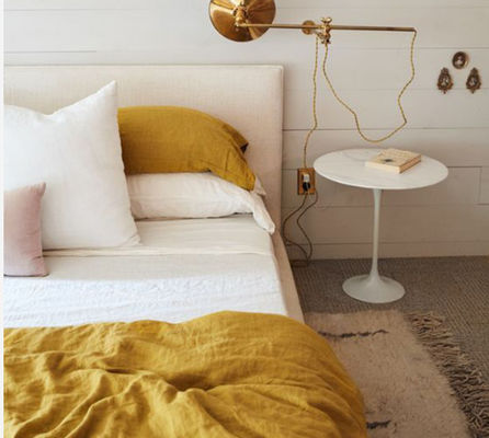Lenzuola di lino lavata pura Set di biancheria da letto di lino europea personalizzabile e può essere personalizzato