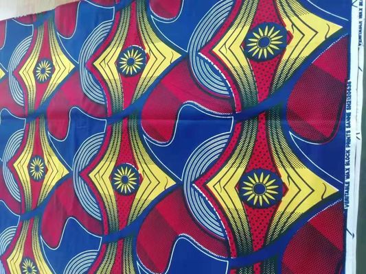 135gm Tessuto di cera reale Stampe di cera africana Resistente all'acqua e per abbigliamento di moda
