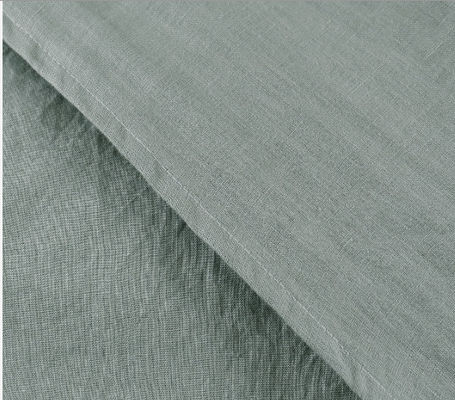 2-2,5 kg di pietra lavata di lino francese Set copertura copriletto Oeko Tex Natura Lenzuola