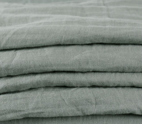 2-2,5 kg di pietra lavata di lino francese Set copertura copriletto Oeko Tex Natura Lenzuola