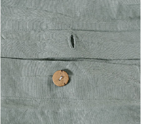 2-2,5 kg di pietra lavata di lino francese Set copertura copriletto Oeko Tex Natura Lenzuola