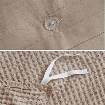 Aggiungi un tocco di lusso alla tua camera da letto con il set di copertura per coperte in cotone al 100%