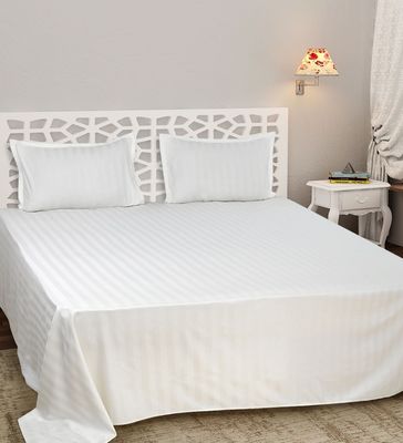 Numero di fili 300tc 100% cotone seta di lenzuola satinato a strisce per hotel a 5 stelle di lusso