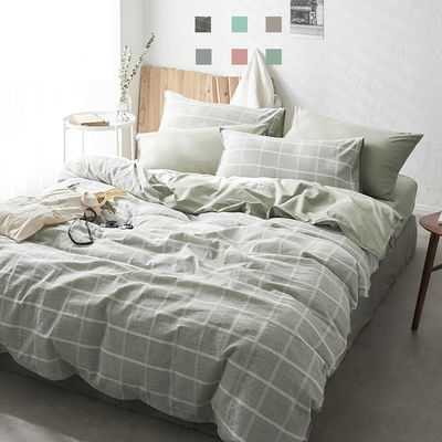 Set di lenzuola di cotone traspirante e durevole, con disegno stampato moderno per un sonno confortevole