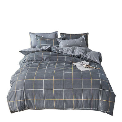 100% tessuto di poliestere King Size biancheria da letto Set con copertura di copriletto e lenzuola piatta