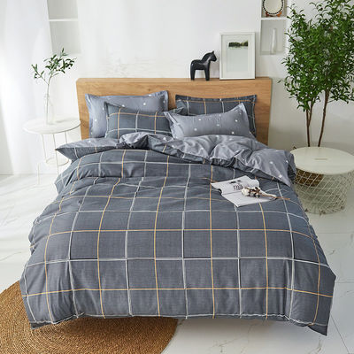 100% tessuto di poliestere King Size biancheria da letto Set con copertura di copriletto e lenzuola piatta