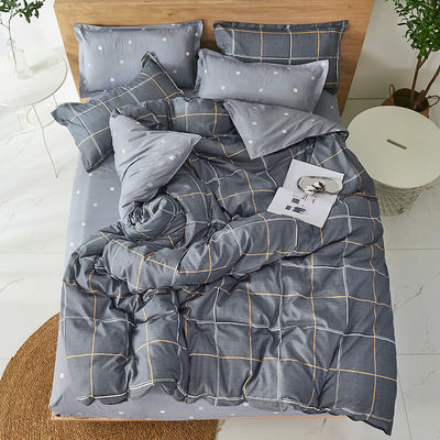 100% tessuto di poliestere King Size biancheria da letto Set con copertura di copriletto e lenzuola piatta