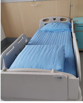 Lenzuola a strisce blu e bianca 100% cotone Set di lenzuola per ospedali di grado A
