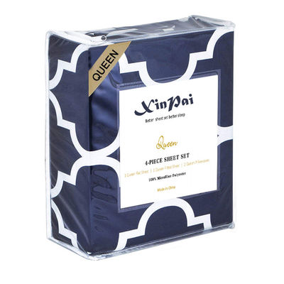 Stoffa in microfibra per camera da letto 80 grammi 100% lenzuola da letto in poliestere Set 4pcs in stile moderno