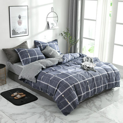 100% fibra di poliestere personalizzato 4 pezzi 2021 King Size Set biancheria da letto cotone 300Tc per camera da letto