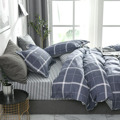 100% fibra di poliestere personalizzato 4 pezzi 2021 King Size Set biancheria da letto cotone 300Tc per camera da letto