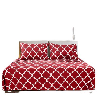 Set di lenzuola da letto personalizzato di lusso di 4 pezzi con 300 fili